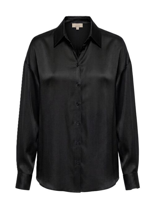 camicia iris raso stretch 16mm nero Her Shirt | P01329R251999 BLACK